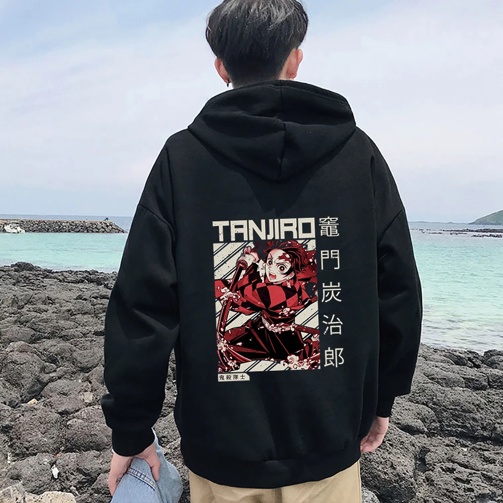 

Japan Anime Demon Slayer Hoodie Sweatshirt Men Cool Cosplay Streetwear Hoody Hoodies unisex Warm