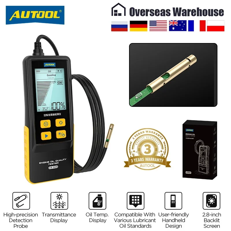 AUTOOL AS503 Тестер моторного масла с цифровым дисплеем для ...