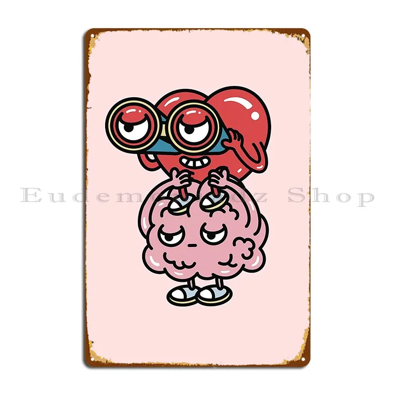 Не думайте слишком сильно пока не могу следяться в сердце металлическая табличка