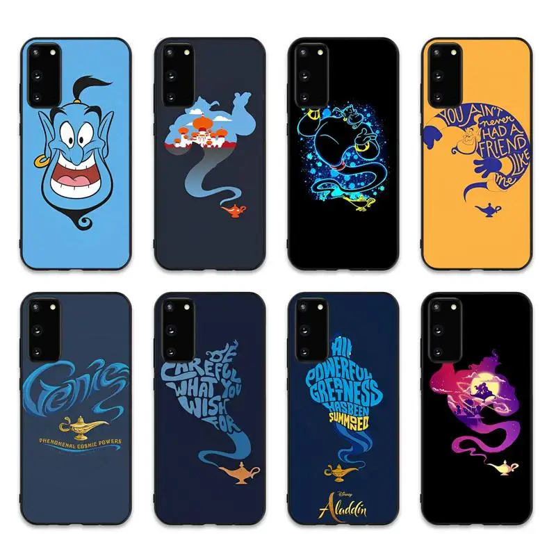 

Disney Aladdin Genie Phone Case for Samsung S10 21 20 9 8 plus lite S20 UlTRA 7edge