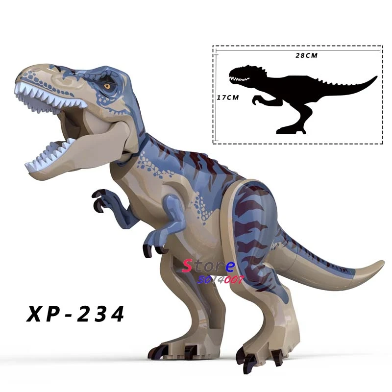 

1/Set Jurassic World Lizard Heavy Claw Dragon King Ghidrah Tyrannosaurus Rex Dinosaur Building Blocks toys for children XP234
