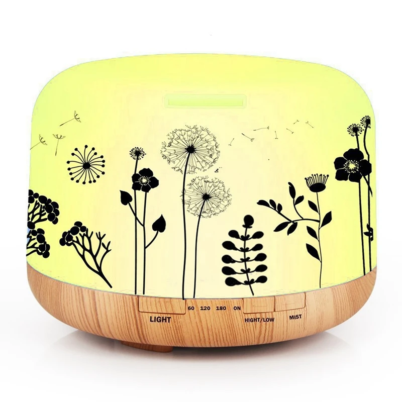 

500Ml Aromatherapy Essential Oil Aroma Diffuser Fragrance Air Humidifier For SPA Home Hotel EU Plug