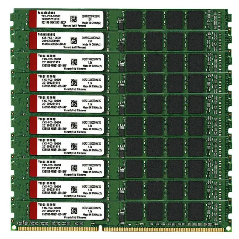 

10 шт./комплект, DDR3 4 ГБ ОЗУ 1333 МГц