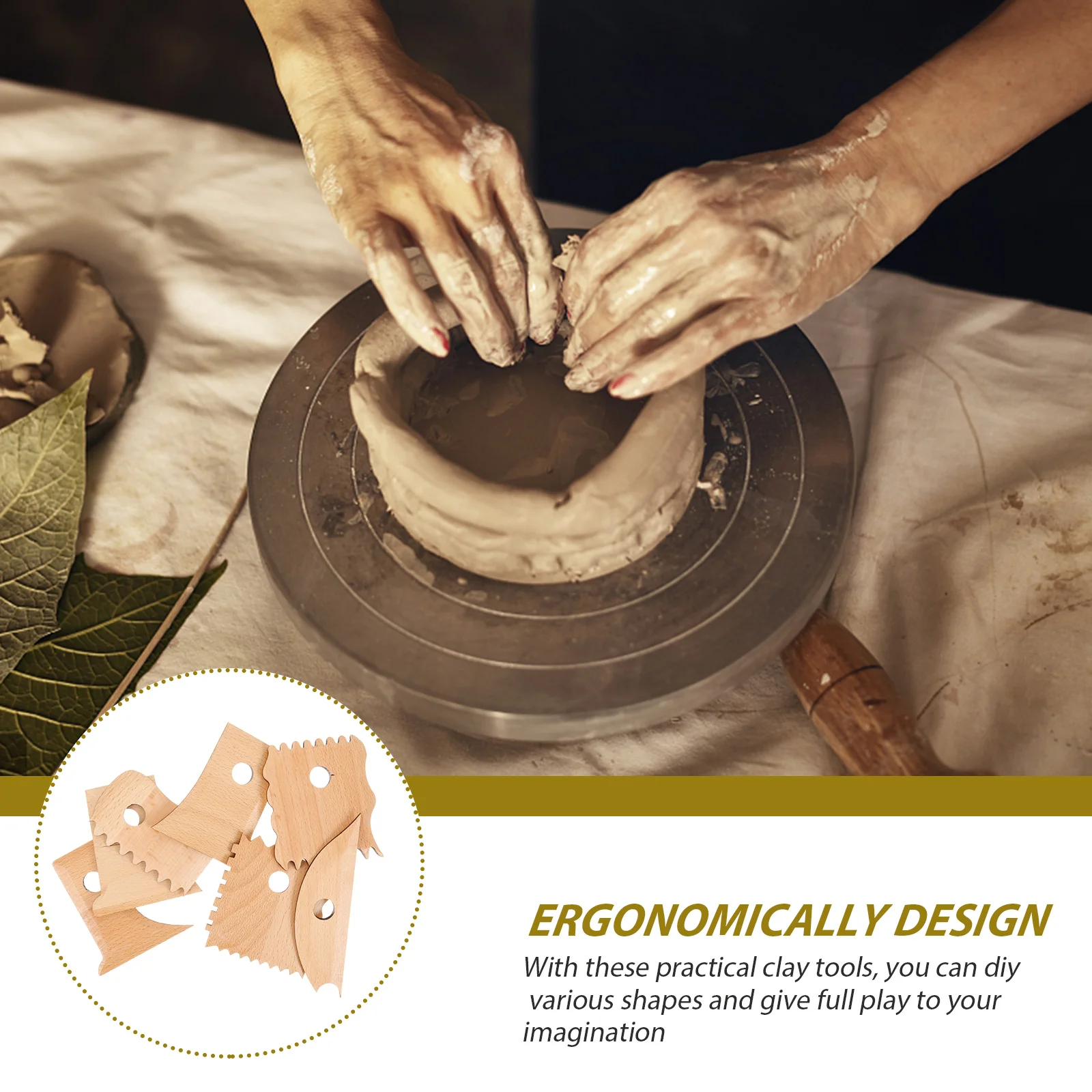 ceramiczna glina 7 sztuk narzędzie do rzeźbienia DIY ręczne narzędzia i materiały garncarskie skrobaki Carve tworzenie rzeźb