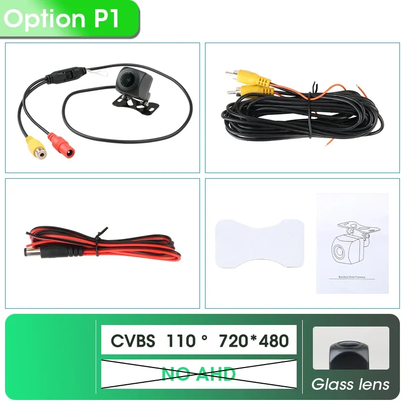 

JMCQ 175 ° AHD 1080P Автомобильная камера заднего вида, автомобильный объектив заднего вида «рыбий глаз», ночное видение, водонепроницаемая Универсальная автомобильная камера заднего вида