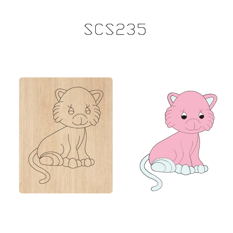 SCS235 Инструмент для автомобильного телефона Cat Деревянный режущий нож