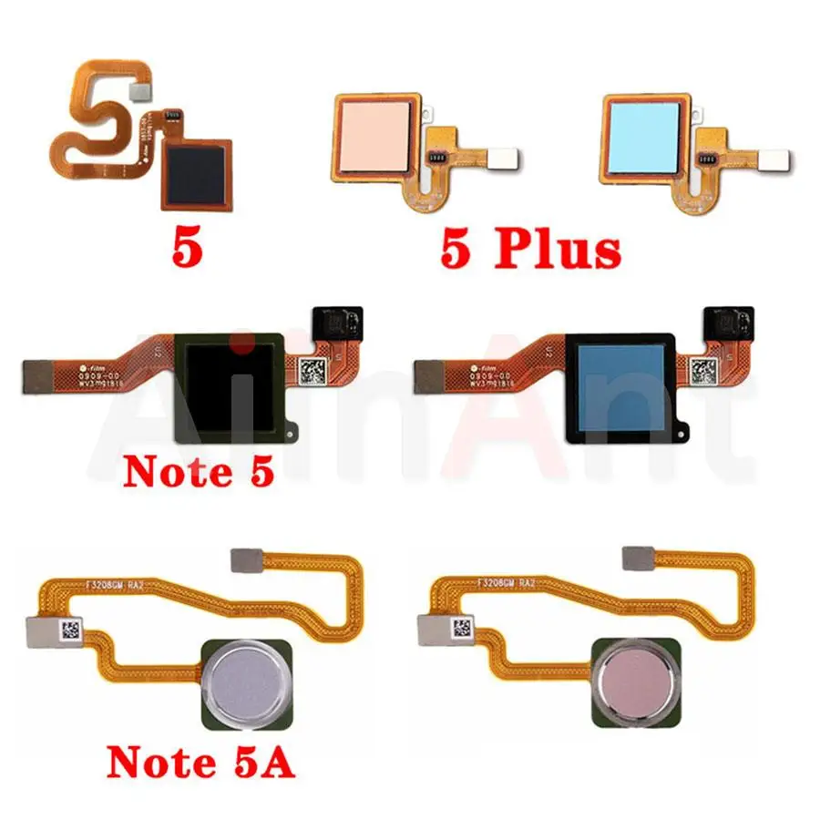 Оригинальный Сканер пальцев с сенсорной кнопкой для Xiaomi Redmi Note 5 5A Pro Prime Plus сканер