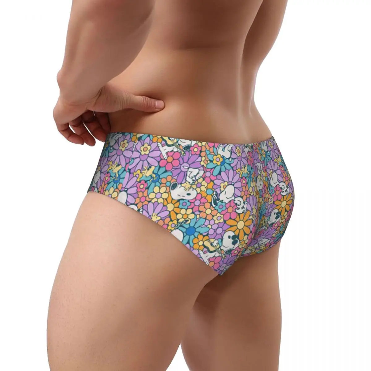 Мужские трусы Snoopy & Woodstock Flower из полиэстера |