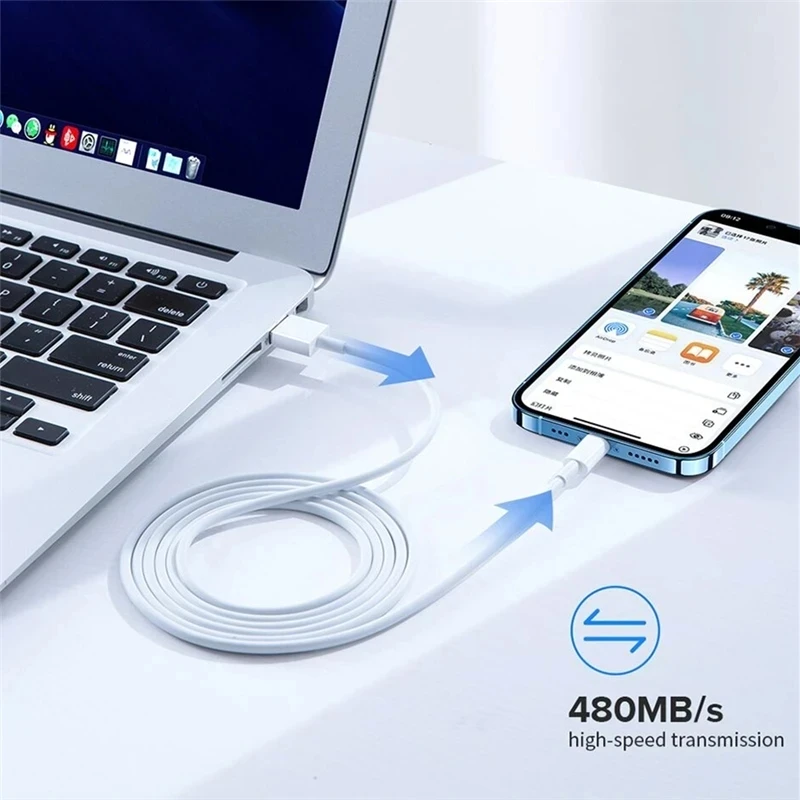 Оригинальный USB-кабель для быстрой зарядки iPhone 14 13 12 11 Pro Max Mini XR XS X SE 8 7 Plus провод iPad