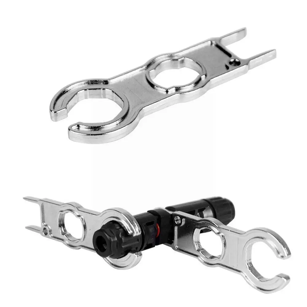

Solar Panel Connector Tool for MC4 Connectors Metal Wrench Wrench Crimp Tool for Solar PV System Extension Cable Cord Kit T0Q2