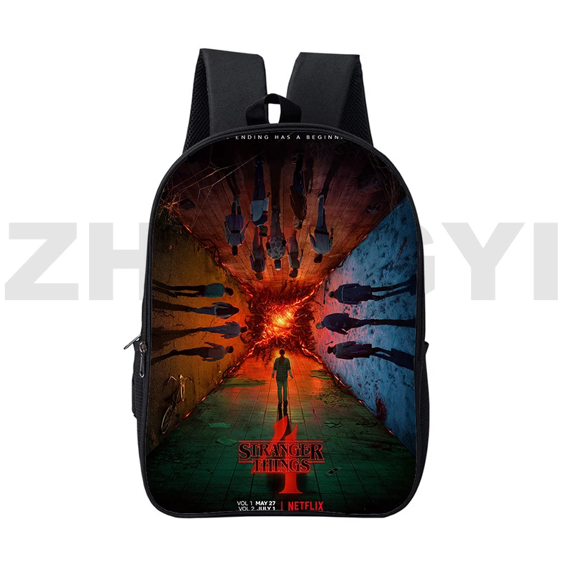 

2022 New Stranger Things Season 4 Backpacks 16 Inch Large Capacity College Teens Laptop Travel Schoolbags Fashion Business Bags