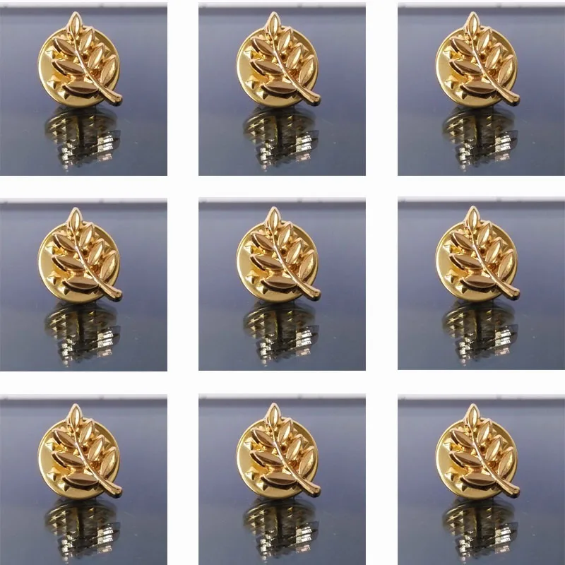 9 шт. Позолоченные масонские булавки Sprig of Acacia