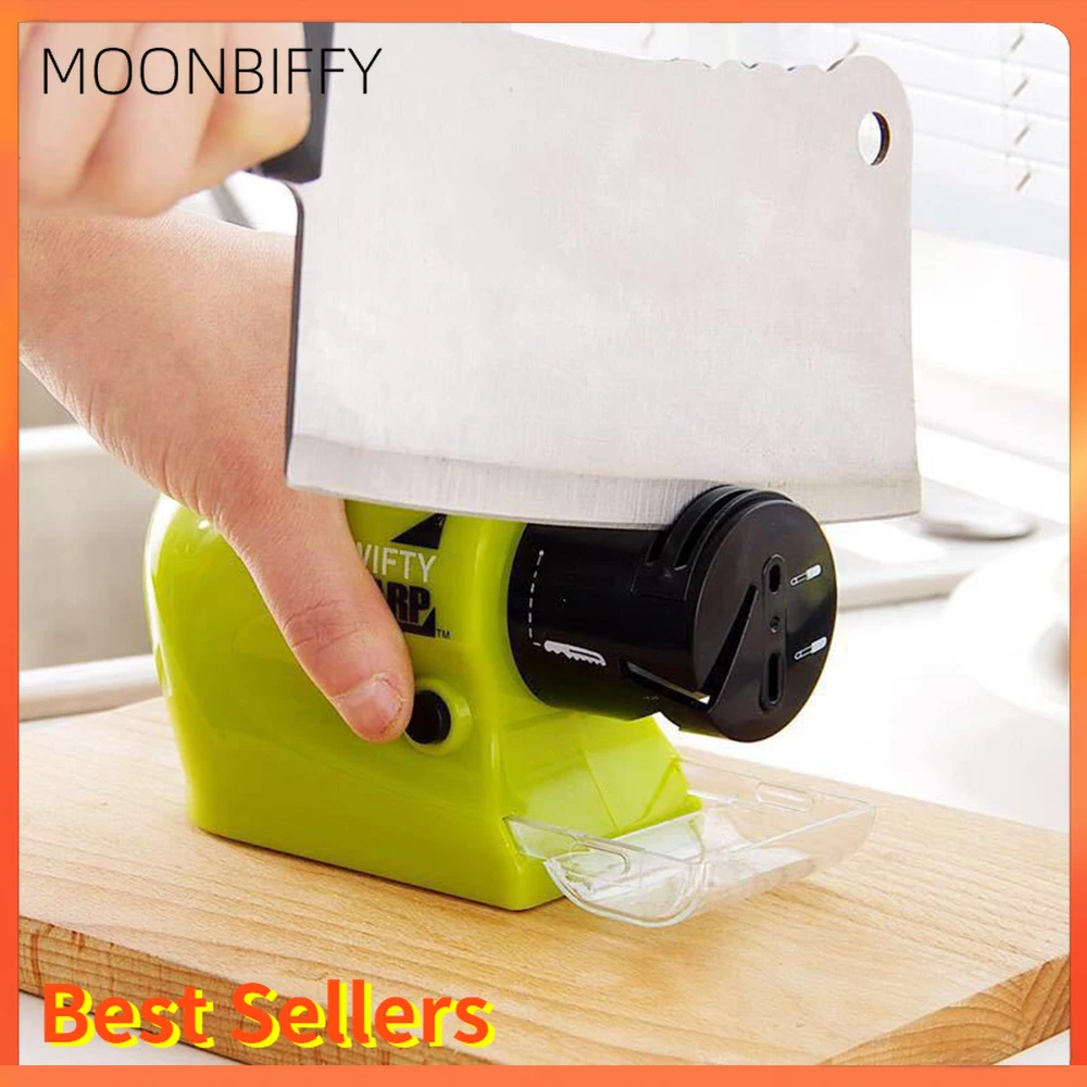 

Multifunction Electric Knife Sharpener Motorized Kitchen Knife Grinder Sharpening Stone Automatic Knife Ginder Accessories