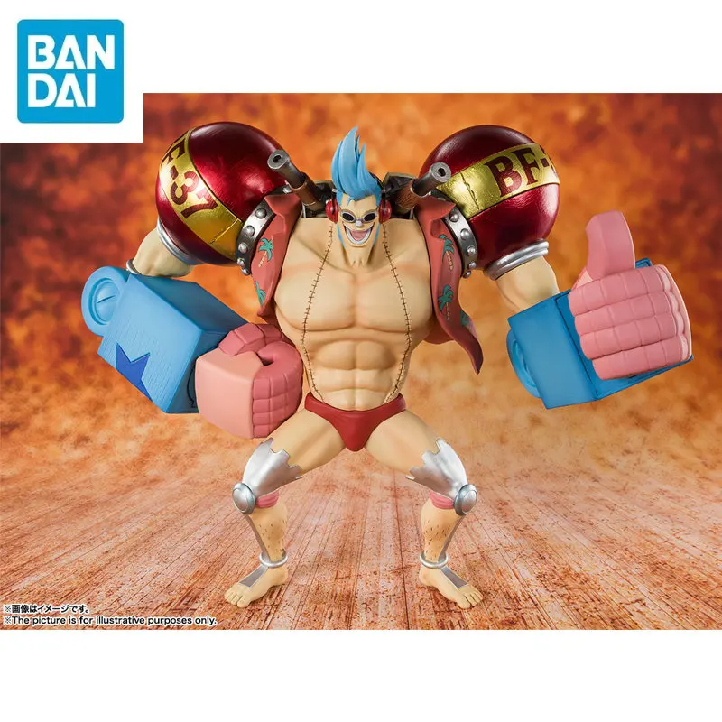 

Bandai Original Figuarts ZERO One Piece 20th Anniversary Animated Version FRANKY Action Figure Model Childrens Toys