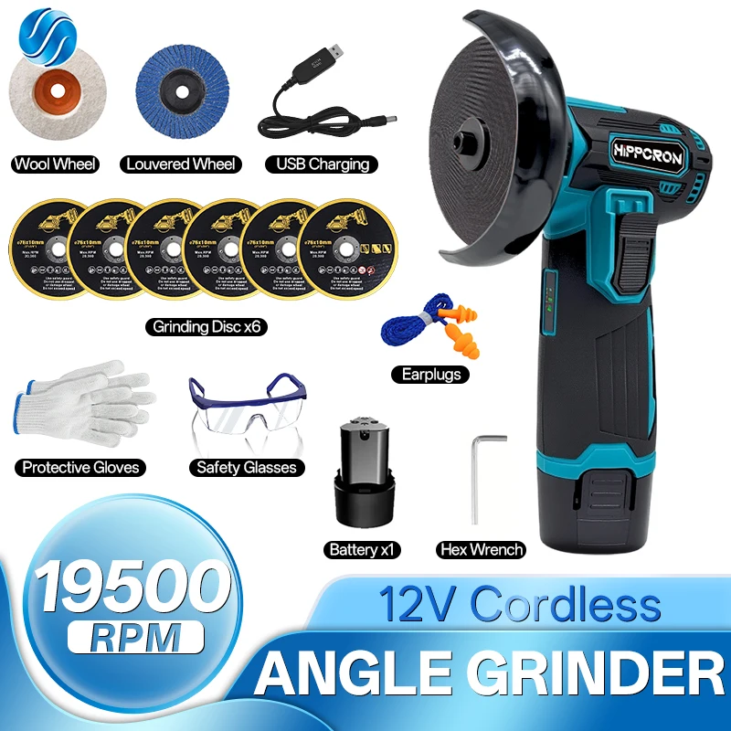 

Hippcron Угловая шлифовальная машина 12В