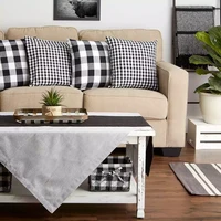 2022buffalo plaid cushion cover cotton pillow cover for sofa living room 45x45cm decorative pillows