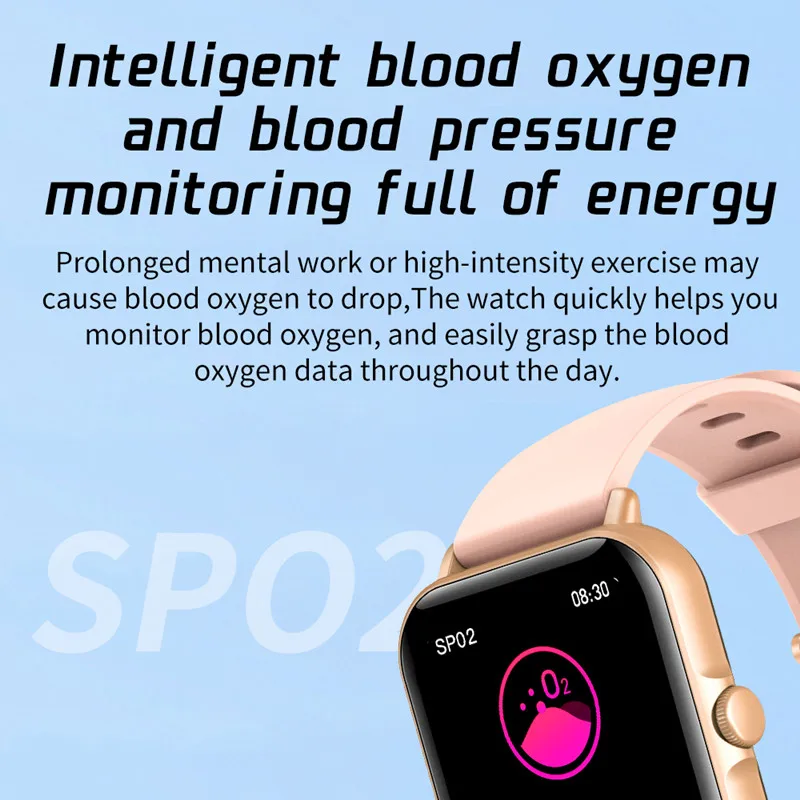 New L21 Smart Watch Bluetooth Call Smart Voice Music Play IP67 Waterproof APP Dial Download Heart Rate Blood Pressure tracker