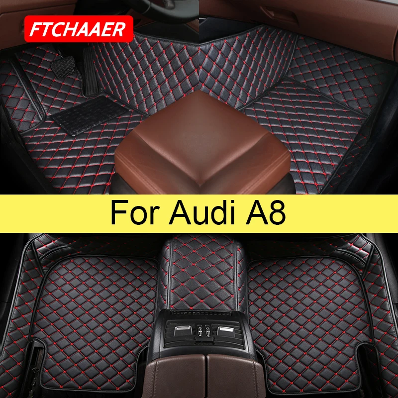 

Автомобильные коврики FTCHAAER для Audi A8 A8L, Аксессуары для ног, автомобильные коврики