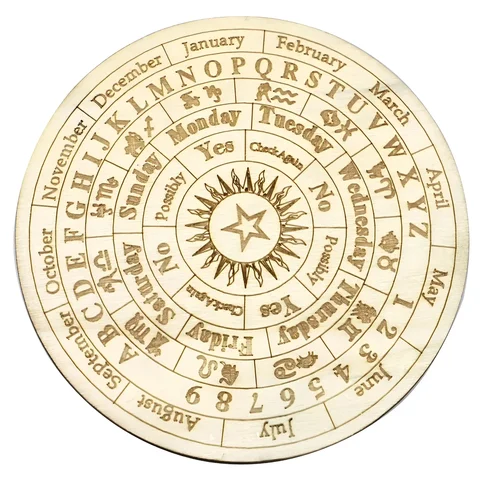 Деревянная маятниковая доска с двенадцатью созвездиями для гадания, домашний декор, звезда, солнце, луна, алтарь, доска для сообщений, медитационные украшения