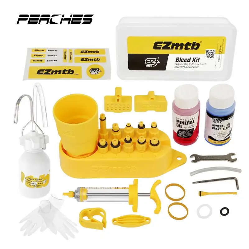

Bicycle Hydraulic Disc Brake Oil Bleed Kit Tools For SHIMANO SRAM TEKTRO MAGURA Series MTB Road Bike Brake Repair Tool Lubricant