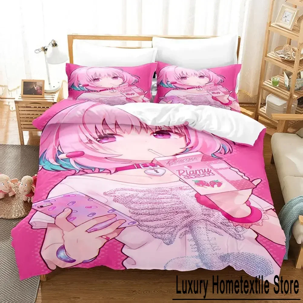 Аниме Riamu Yumemi Комплект постельного белья пододеяльник постельное белье