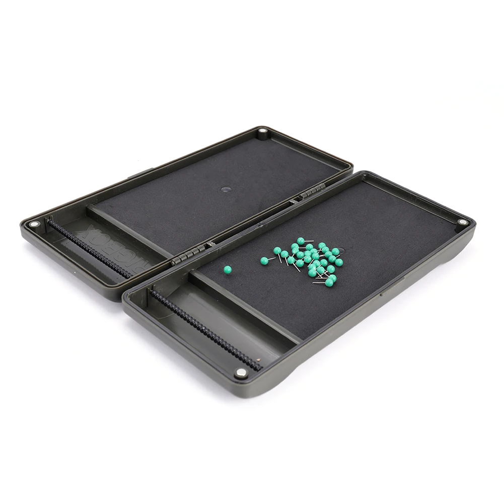 

Portable Fishing Tackle Box Fish Zig Ronnie Rig Fishhook Case Double Sided Swivel Storage Case Outdoor Fish Gear