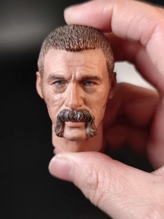 Модель головы ведущего Западного ковбойской команды John масштаб 1/6 Для