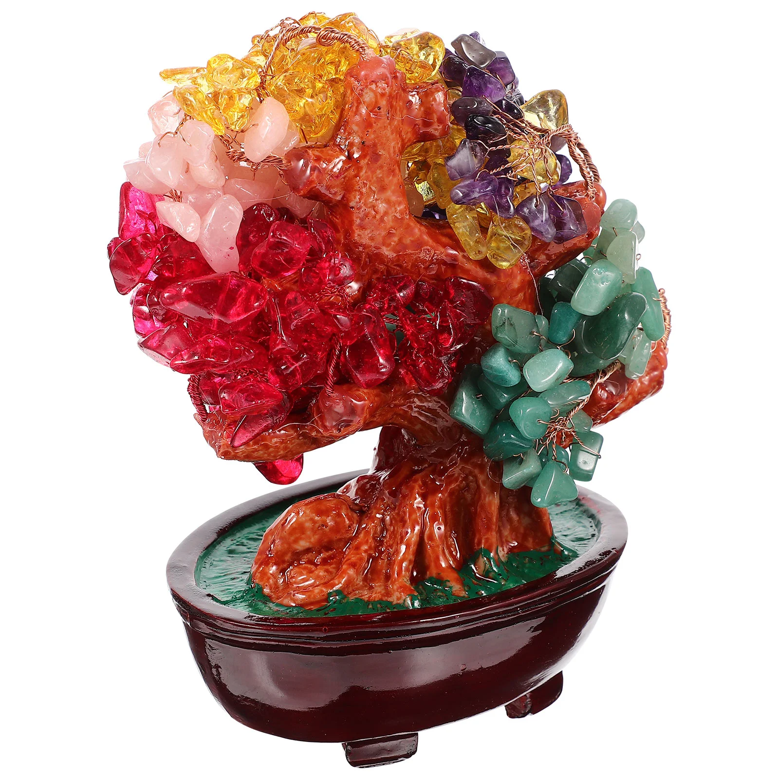 

Tree Money Luck Desktop Ornament Decoration Fortune Decor Photography Crystal Resin Prop Tabletop Adornment Chinese Decorative