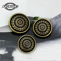 10pcs 152025mm handmade diy sewing accessories buttons golden vintage clothing buttons sweater coat jacket decorative buttons