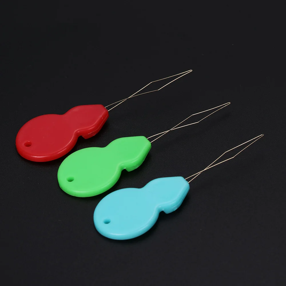 

10Pcs Gourd Needle Threader Plastic Bow DIY Stitch Insertion Hand Machine Insertion Tools Home Sewing Accessories Mix Colors