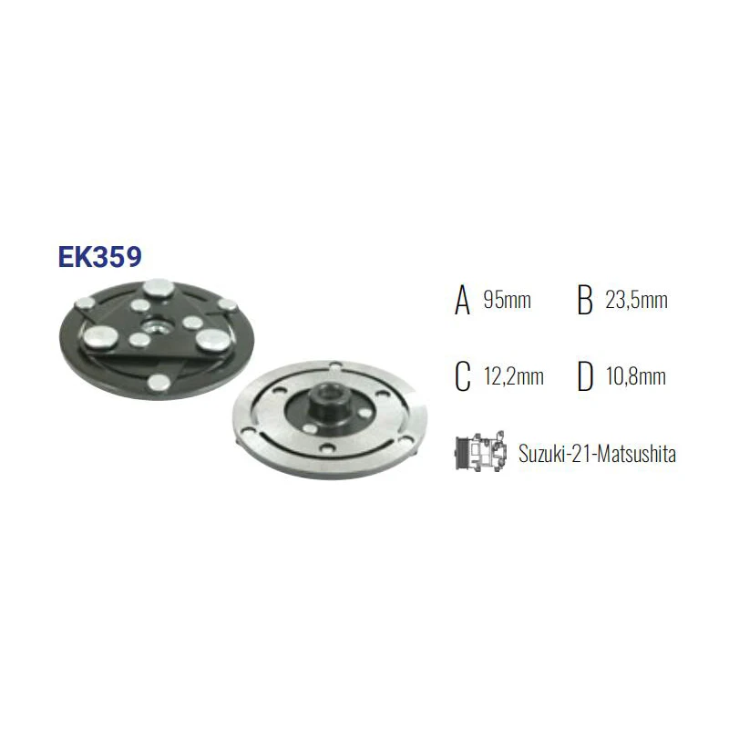 

EK359 ступица сцепления компрессора переменного тока для SUZUKI Swift III / SX4 95200-63JA1 / 95201-63JA1 / 95210-62JA0 / 95201-63JA0