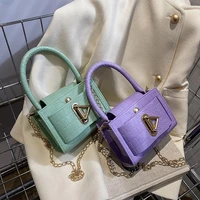 mini box sling crossbody messenger bag with short handle for women 2022 fashion cute stone pattern shoulder handbag kawaii tote