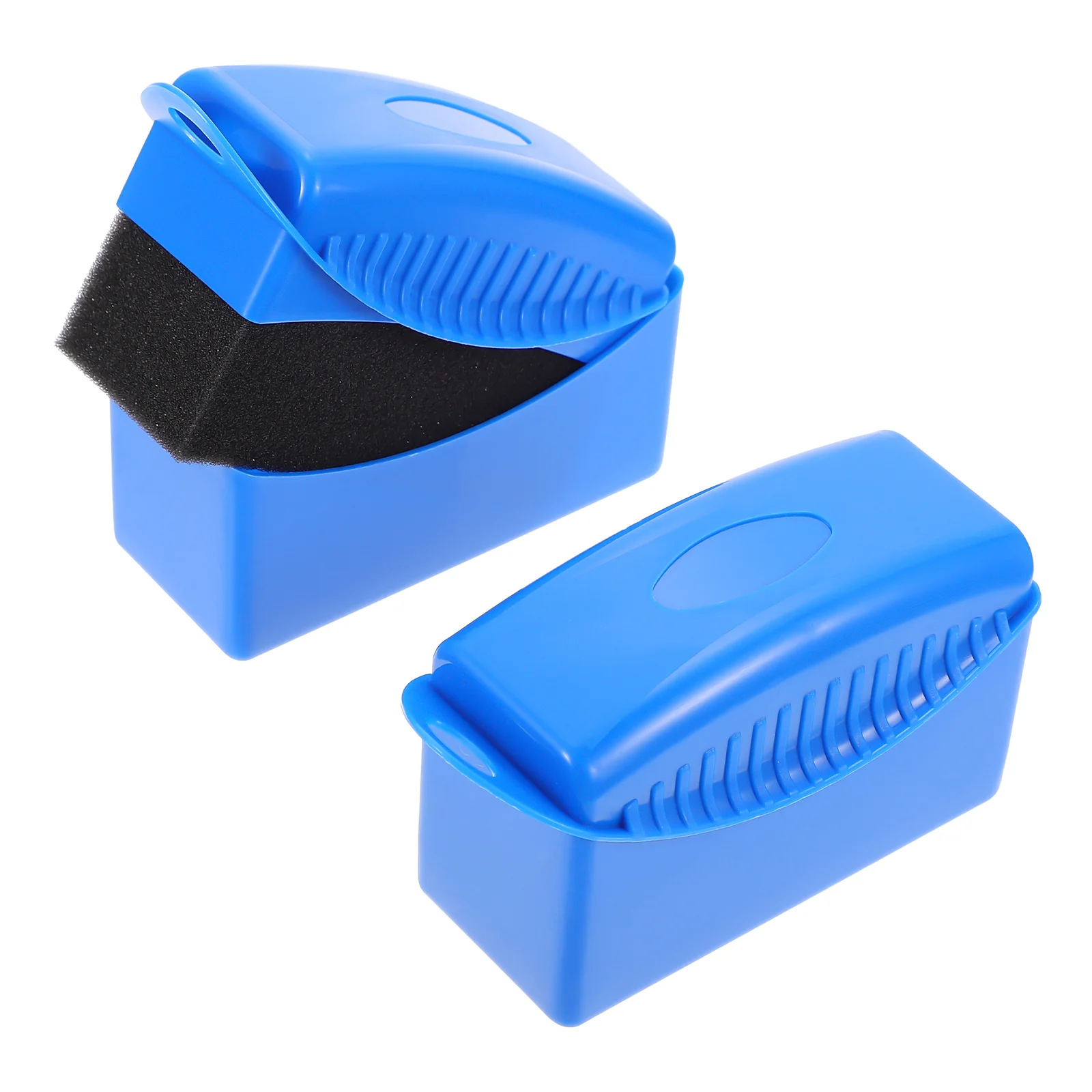 

2 Pcs Covered Tire Brush Beauty Sponges Car Polishing Tool Waxing Wheel Cleaning Supplies Auto