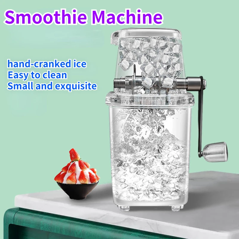

Ice Blender Multi-function Manually Shaved Smoothie Machine Ice Machine Home Transparent Cold Crusher Chopper Kitchen Ice Tools