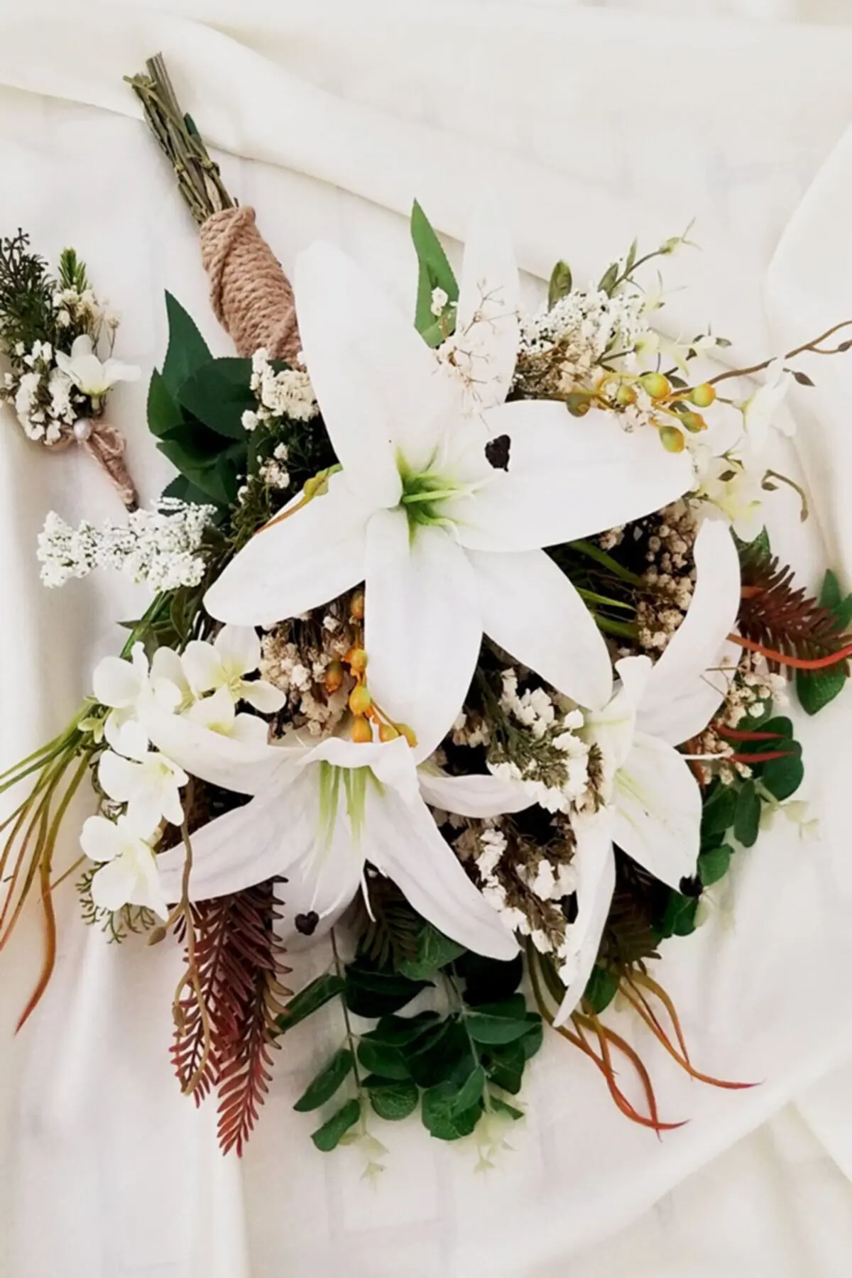 

Exculisve Series Botonika Large Wedding Bouquet 2li Set YPCCK-BTN-505 Bridesmaid Throw Bouquet 2022 Marriage