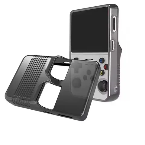 Прозрачный мягкий чехол из ТПУ для ANBERNIC RG 35XX PRO с веревкой против потери, портативный противоударный чехол для RG35XX Pro, аксессуары