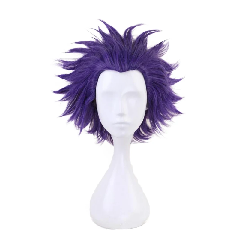 

My Hero Academia Shinsou Hitoshi Shinso Purple Short Wig Cosplay Costume Boku No Hero Academia Heat Resistant Hair Men Wig