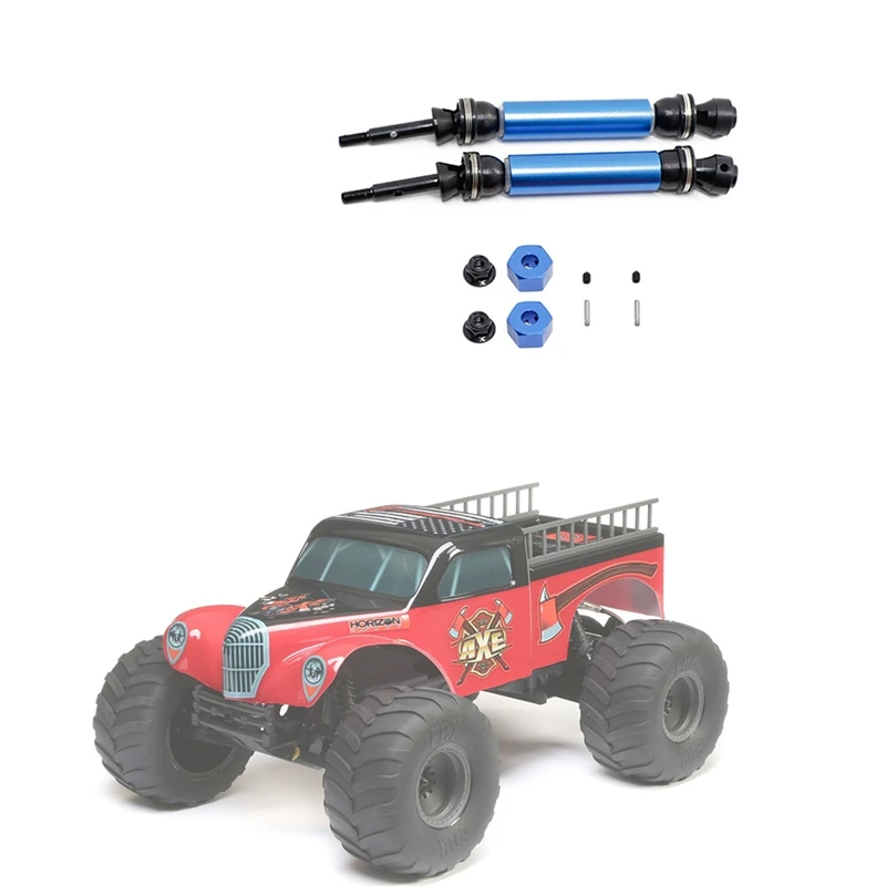 FBIL-2Pcs задний приводной вал CVD для 1/10 ECX 2WD Series Ruckus Torment Axe Brutus Circuit AMP RC Car Upgrade Parts