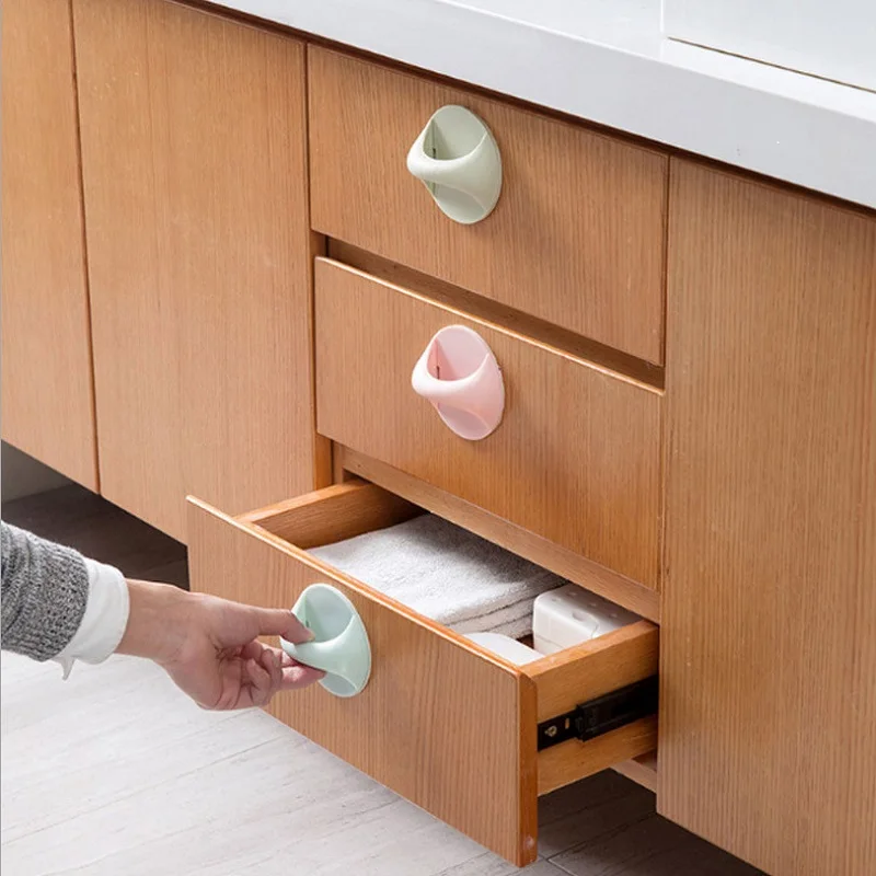

Household Multifunctional Self-adhesive Small Handle Door and Window Auxiliary Handle Drawer Handles Suction Cup Strong