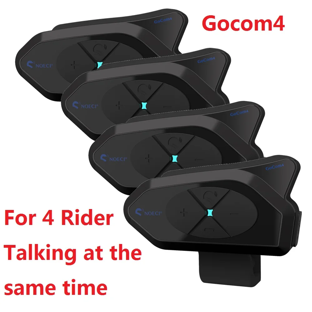 Bluetooth-Интерком GoCom4 для мотоциклетного шлема, 1500 м, BT5.1