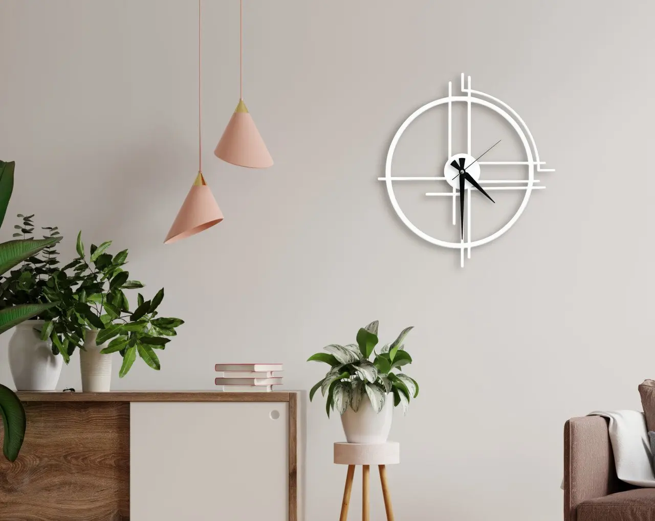 

BK дом декоративная 45 см с изображением деревянной стены Saati-58