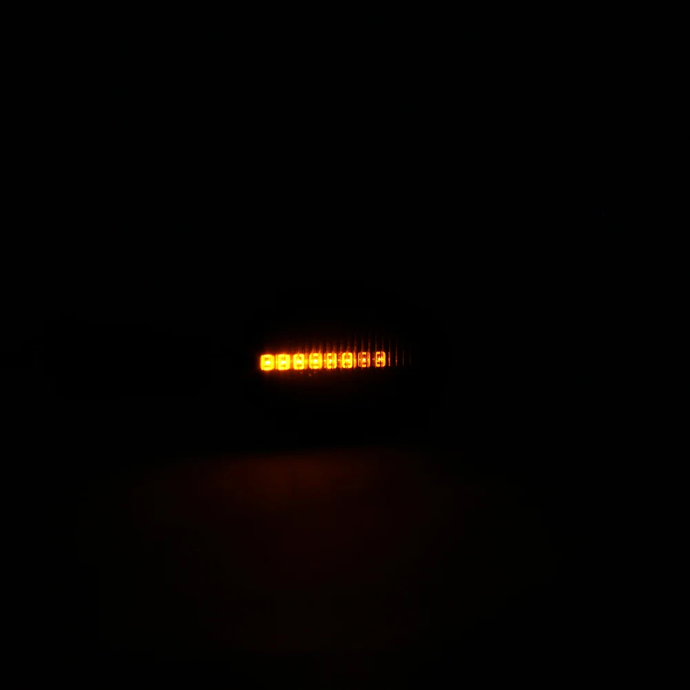 

2PCS LED Turn Signal Light Indicator Side Dynamic 12V DC Left & Right For500 500C 500L 500 595 Side Light Yellow Light