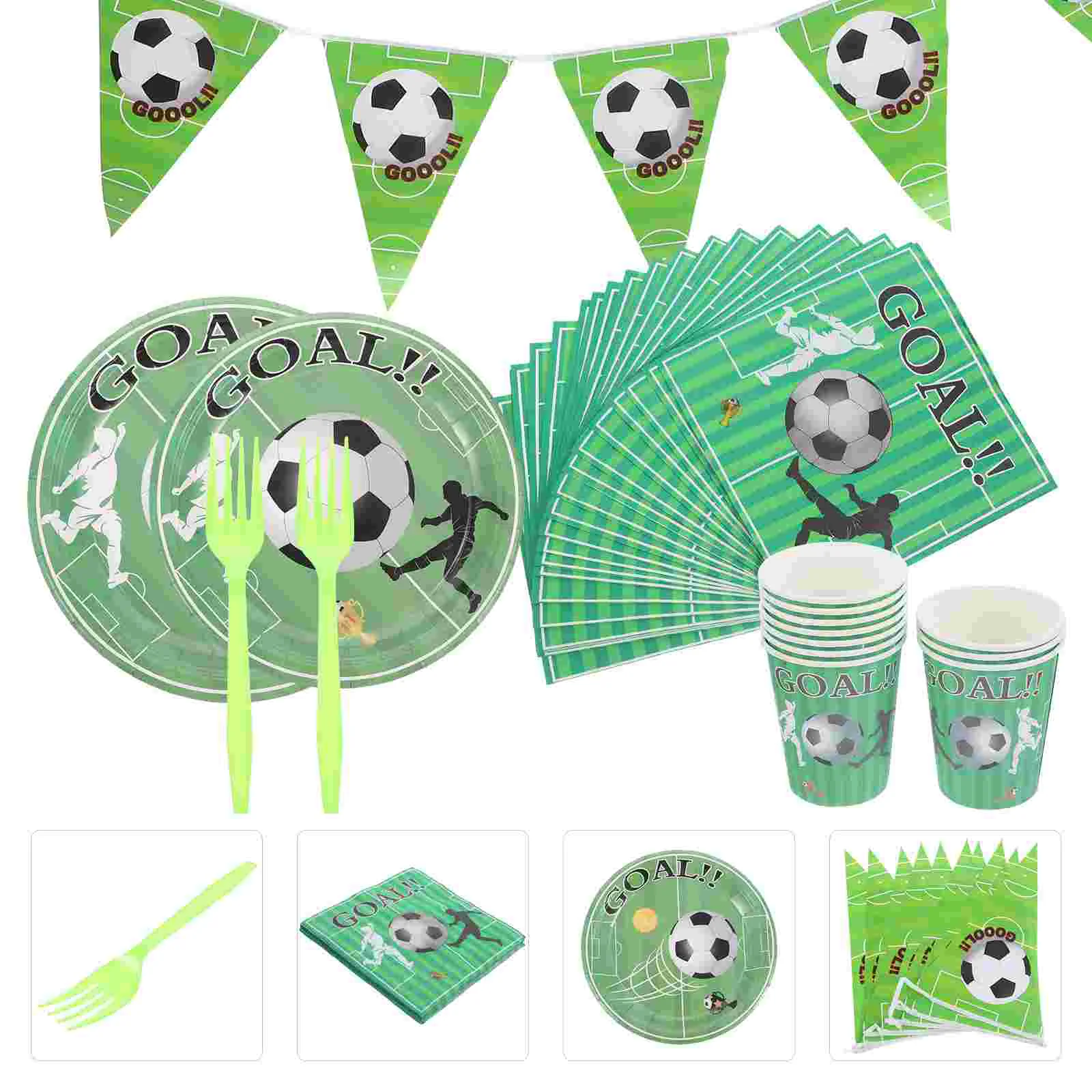 

Paper Towels Football Party Supplies Decor Festival Birthday Themed Banner Accessories Child