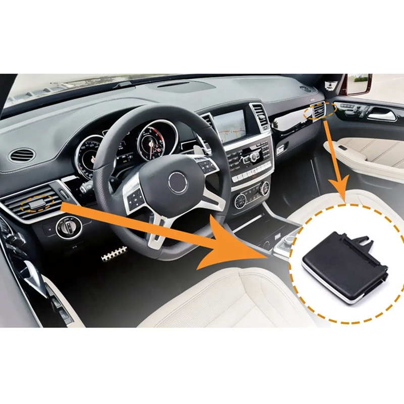 5 шт. передние левые и правые решетки вентиляции для Mercedes Benz зажимы W166 Ml Gle Class X166 Gl