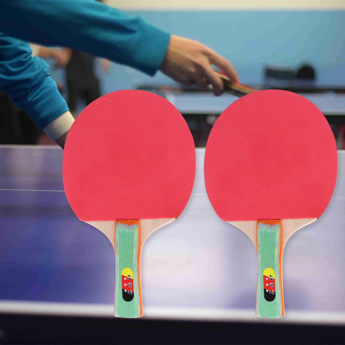 

Pong Paddle Table Tennis Set with 2 Rackets and 3 Table Tennis Balls Sponge Rubber for Professional Recreational Games