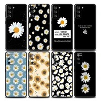 daisy personality doodle white phone case for samsung galaxy s7 s8 s9 s10e s21 s20 fe plus note 20 ultra 5g soft silicone case