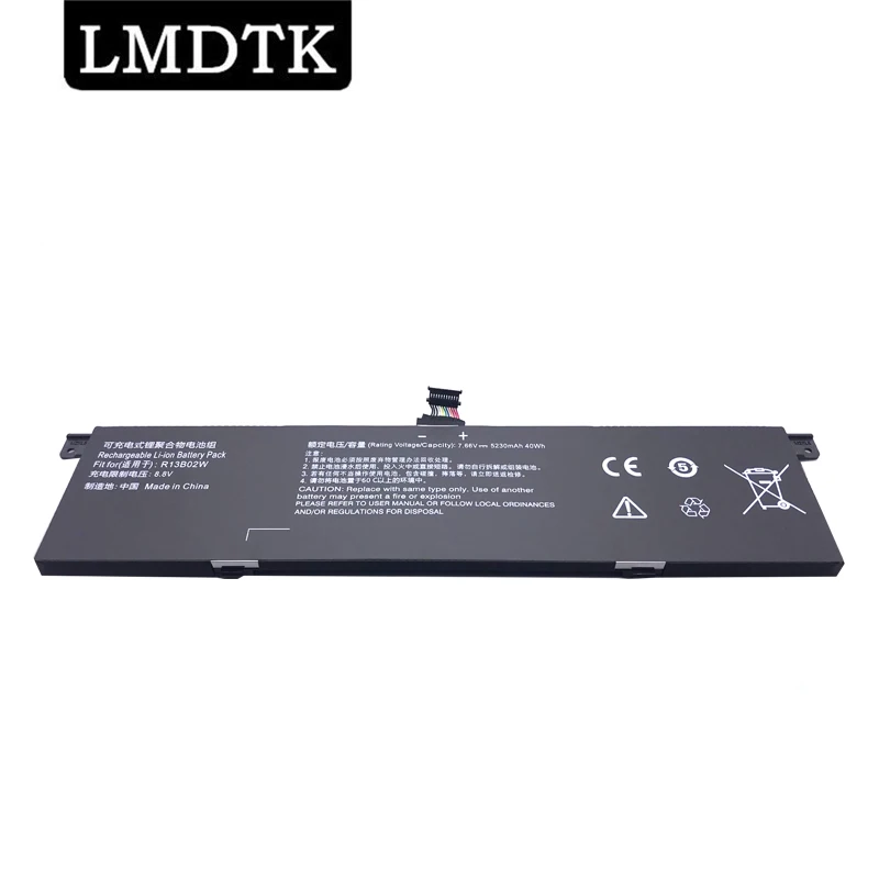 LMDTK New R13B01W R13B02W Laptop Battery For Xiaomi Mi Air 13.3" Series Tablet PC 39WH