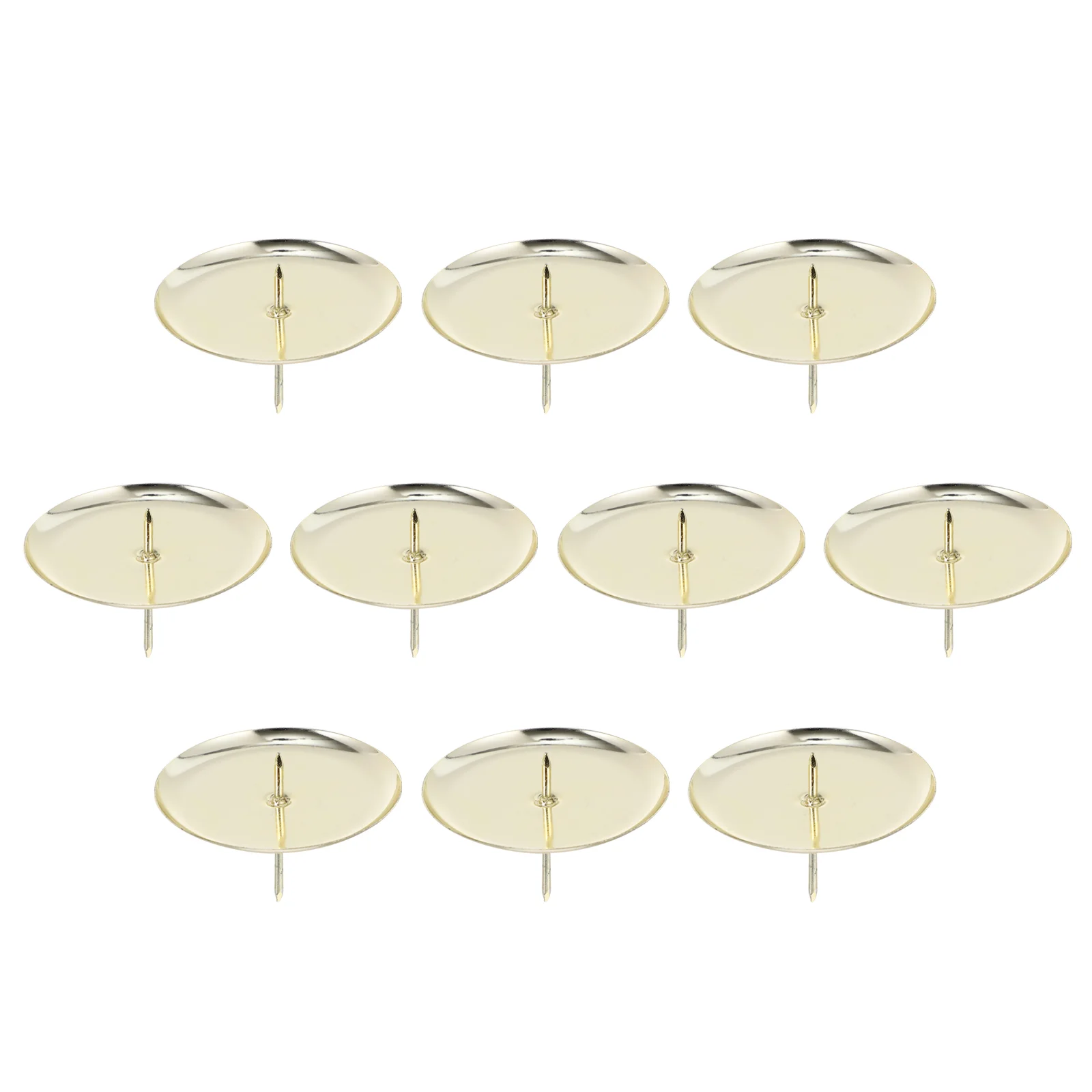 

10 Pcs Metal Candlestick Fixator Wedding Plate