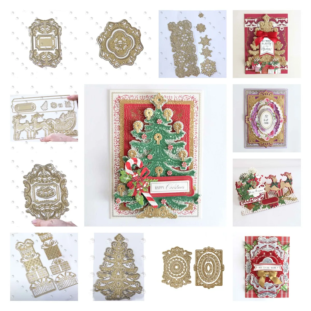 

Flowers 3d Snowflake Slimline Holiday Card Layer Gift Box Cut Die 2022 New Metal Dies Diy Scrapbook Paper Cards Decor Embossing