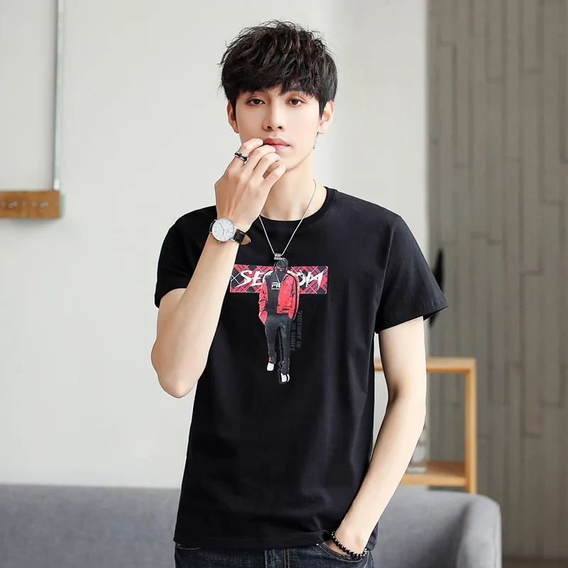 

11785 Size 5XL Tee Shirt Homme Summer Short Sleeve Casual Men's T Shirts Male TShirts Camiseta Tshirt Homme